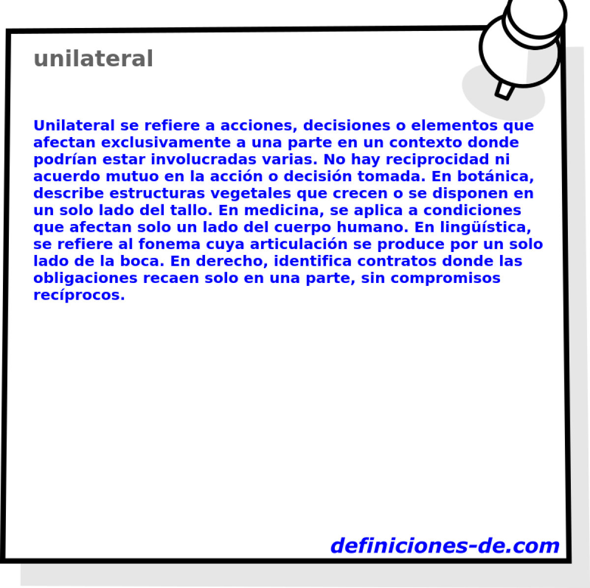 unilateral 