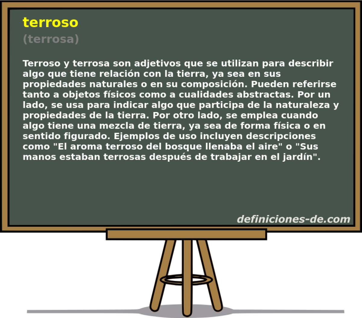 terroso (terrosa)