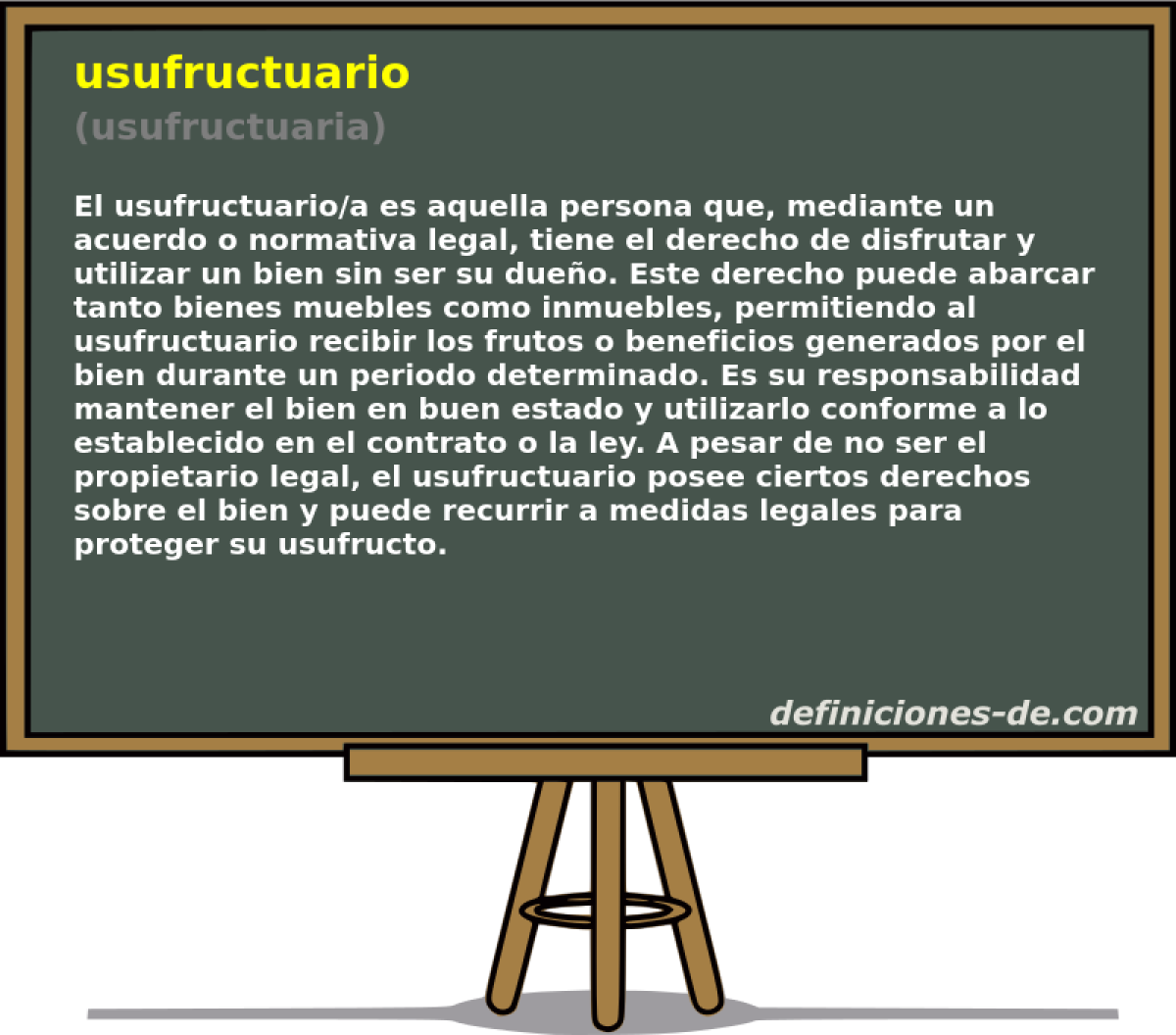 usufructuario (usufructuaria)