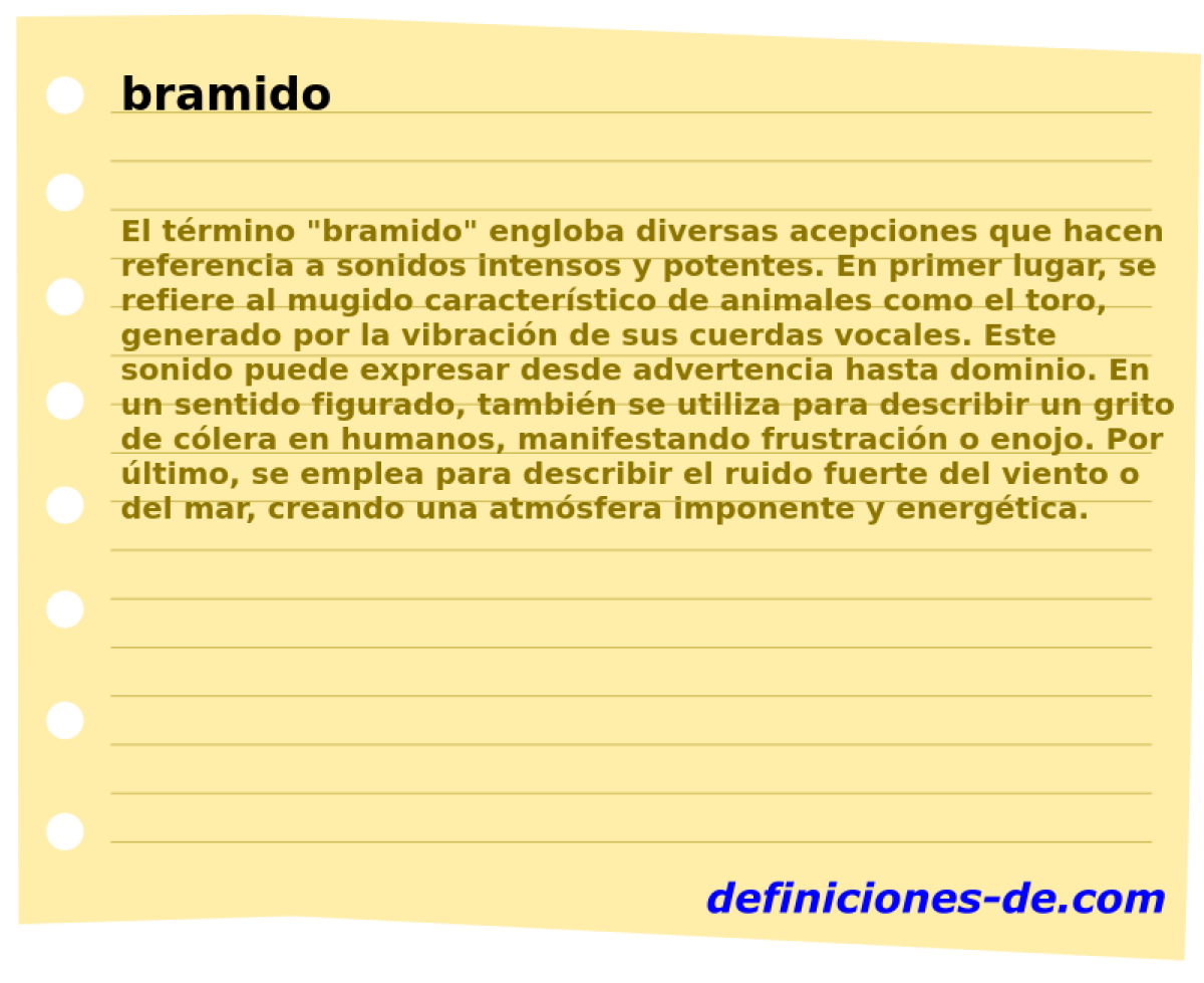 bramido 