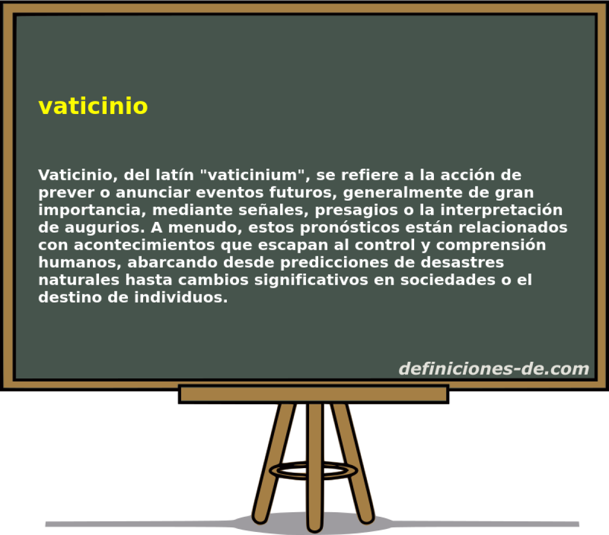 vaticinio 