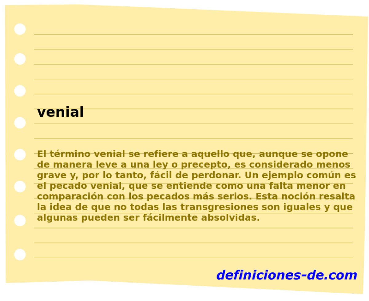 venial 