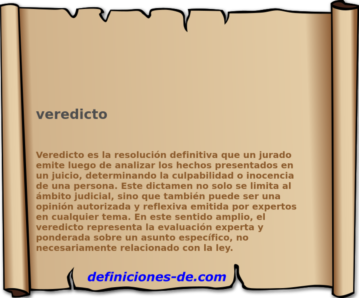 veredicto 