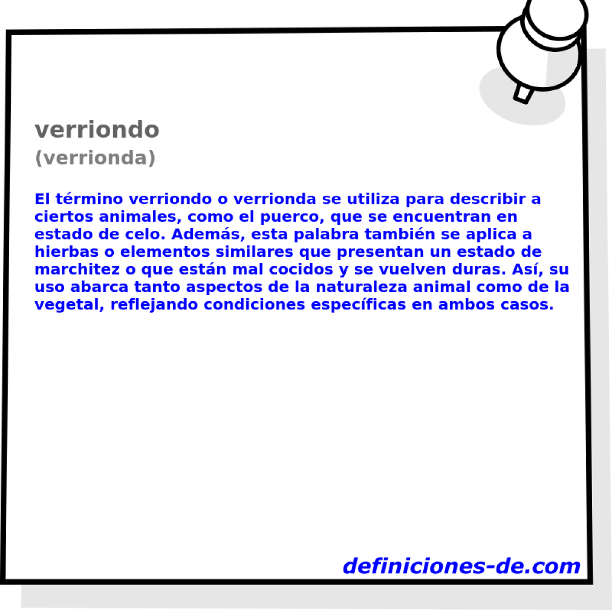 verriondo (verrionda)