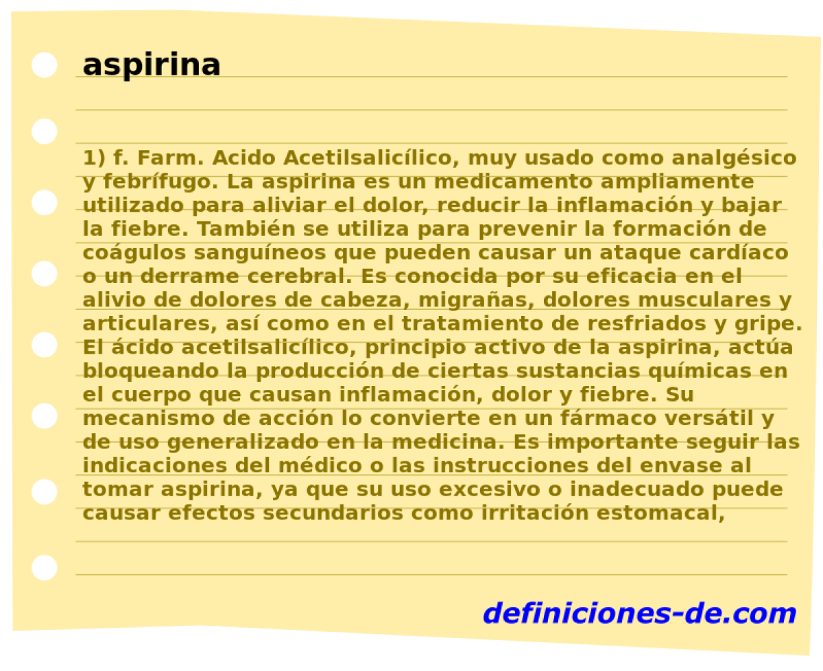 aspirina 