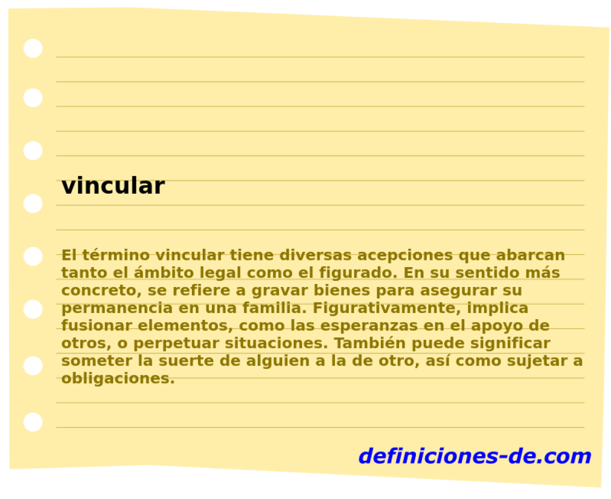 vincular 