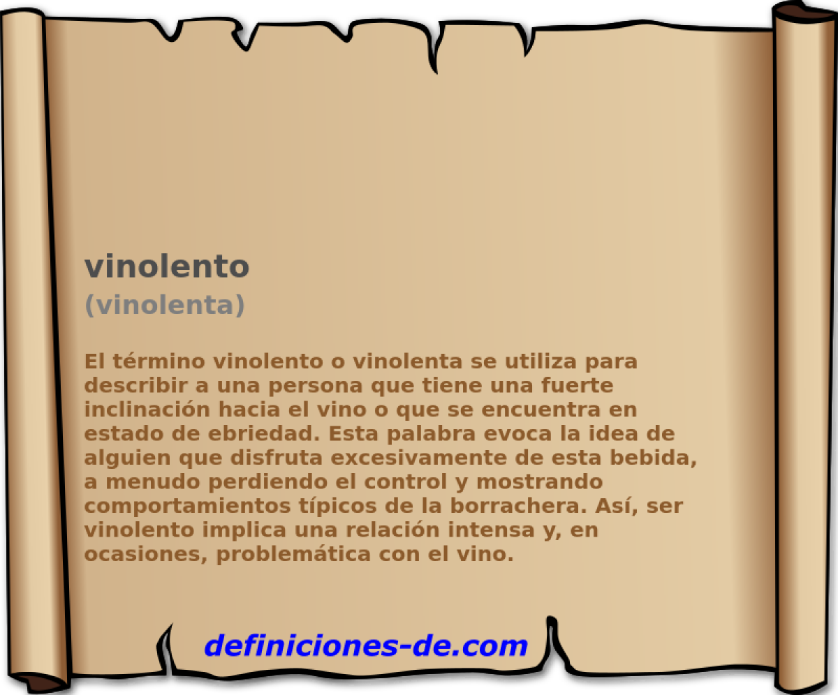 vinolento (vinolenta)