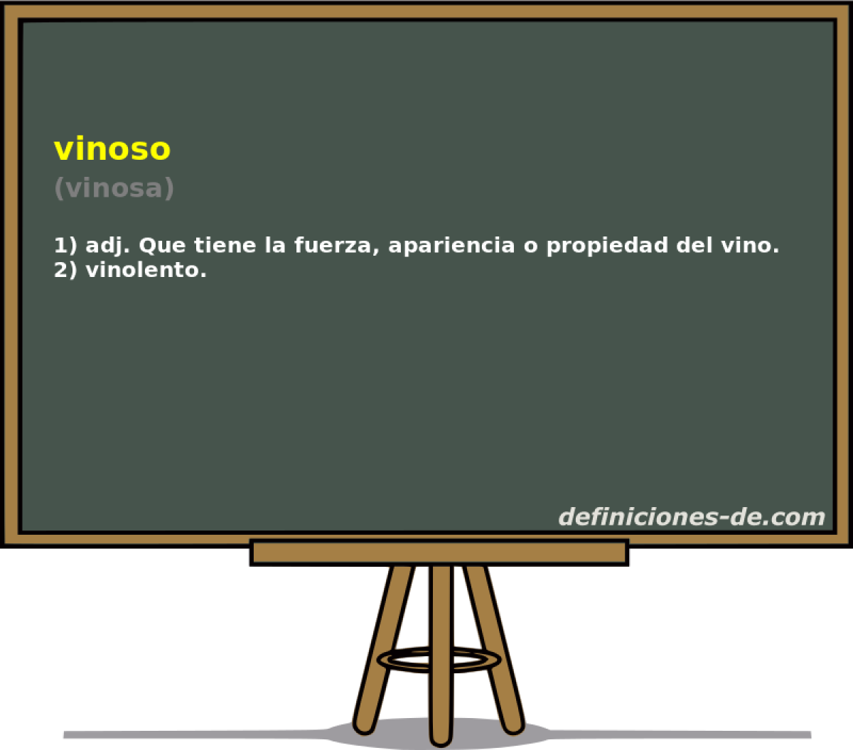 vinoso (vinosa)