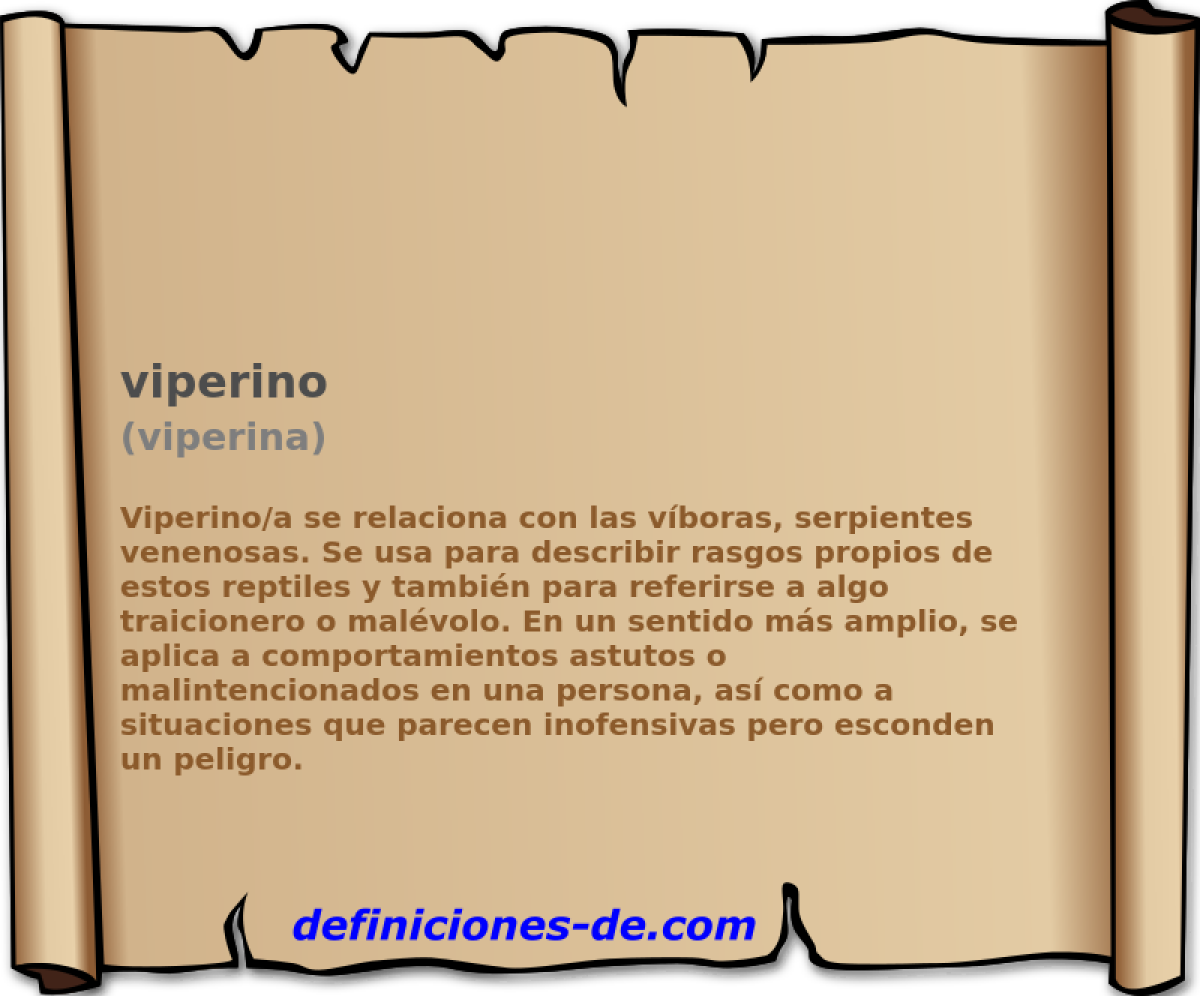 viperino (viperina)