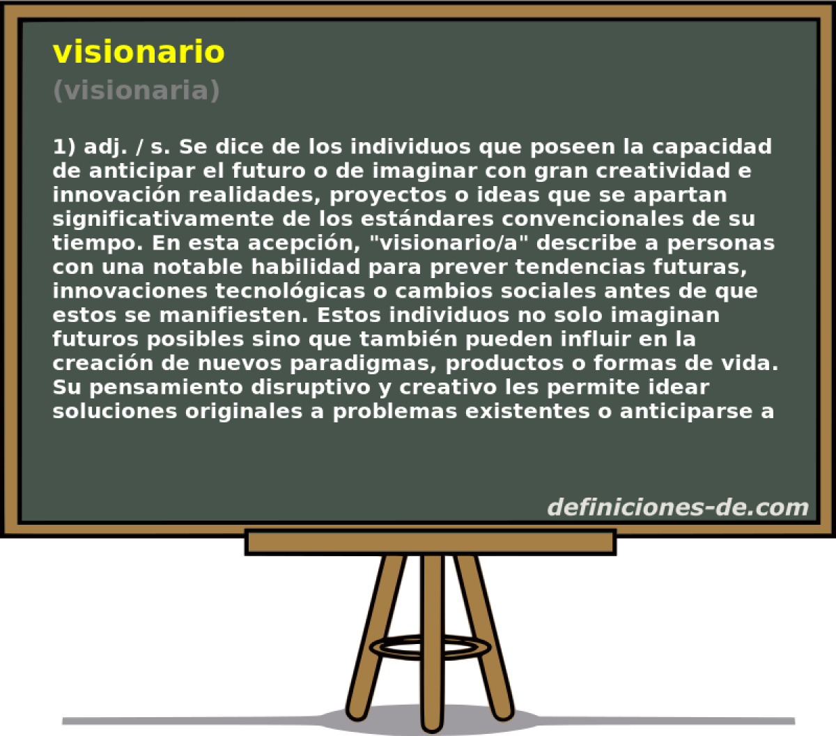 visionario (visionaria)