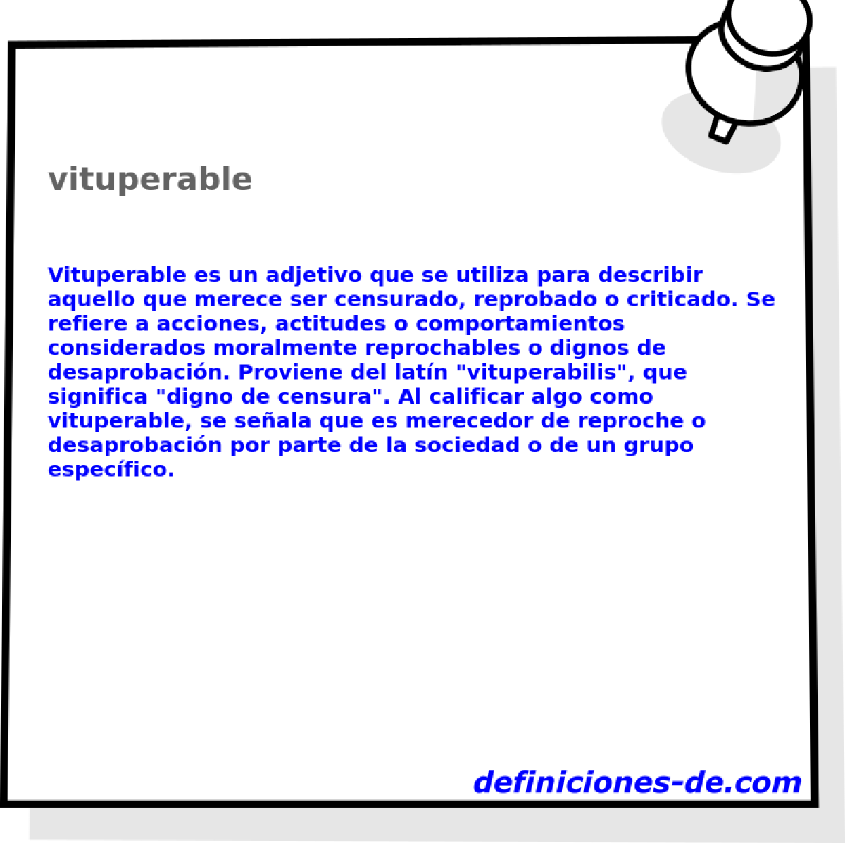 vituperable 