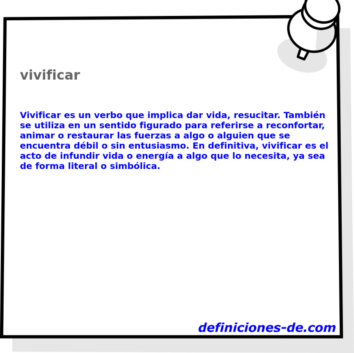 vivificar 