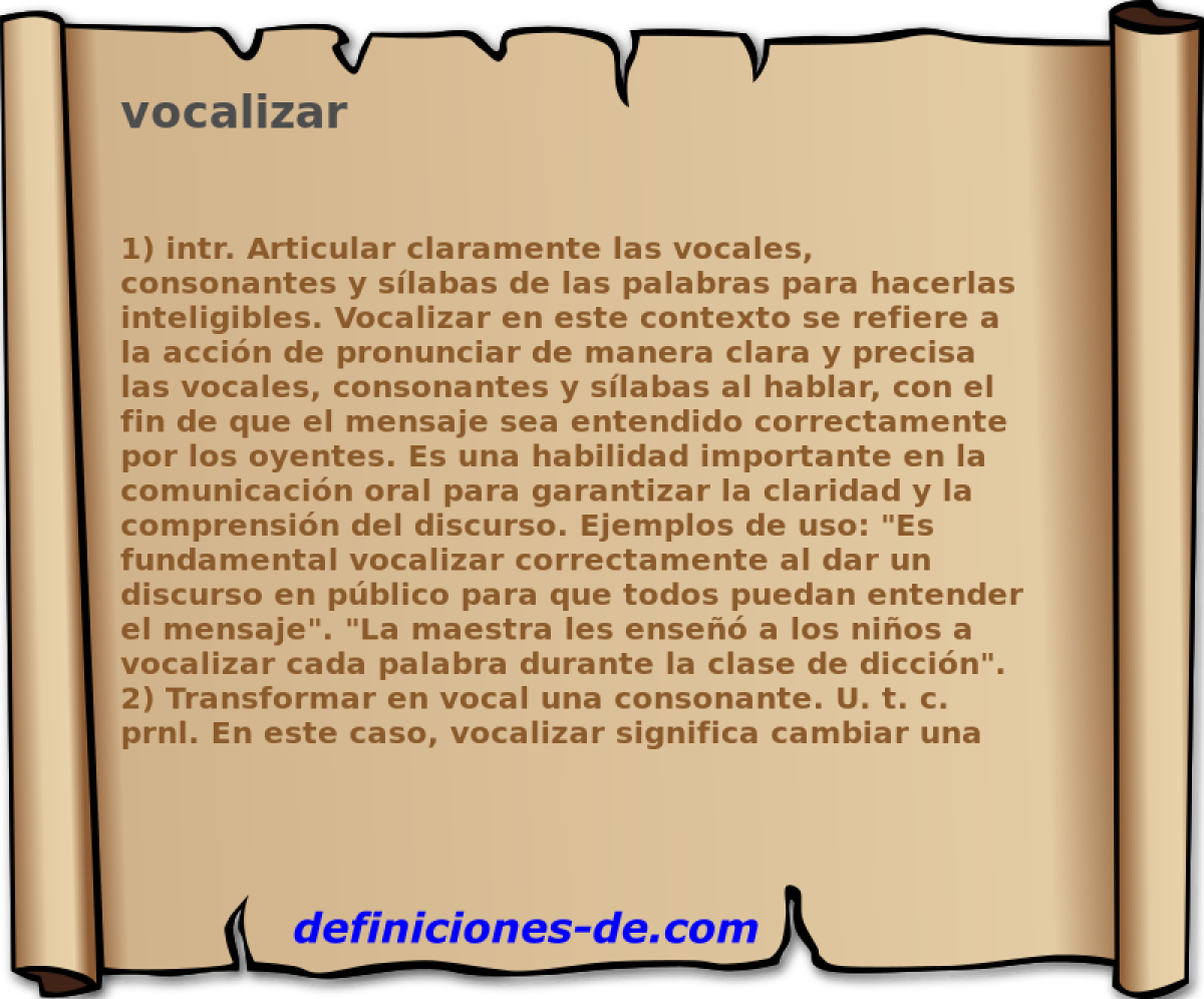 vocalizar 