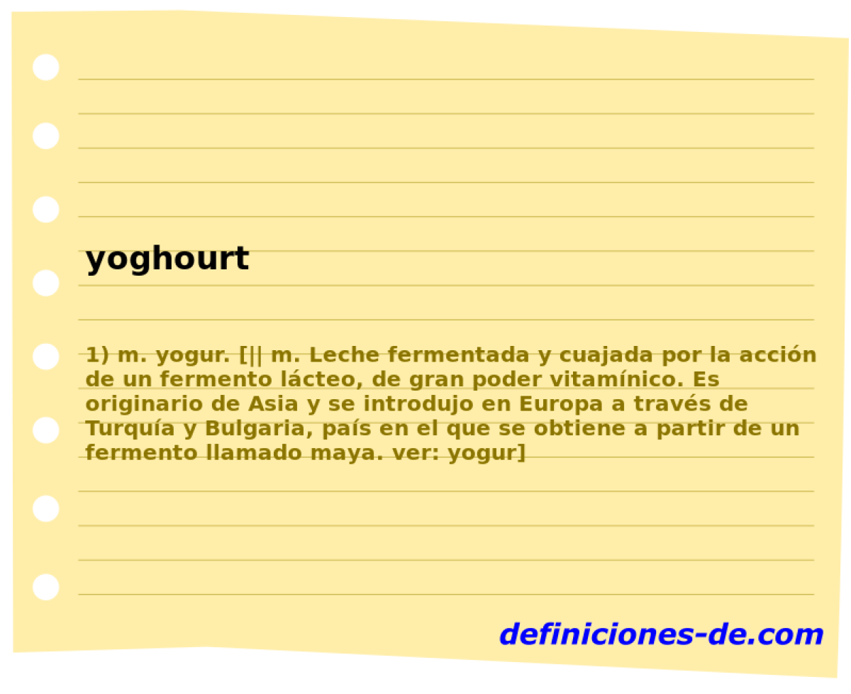 yoghourt 