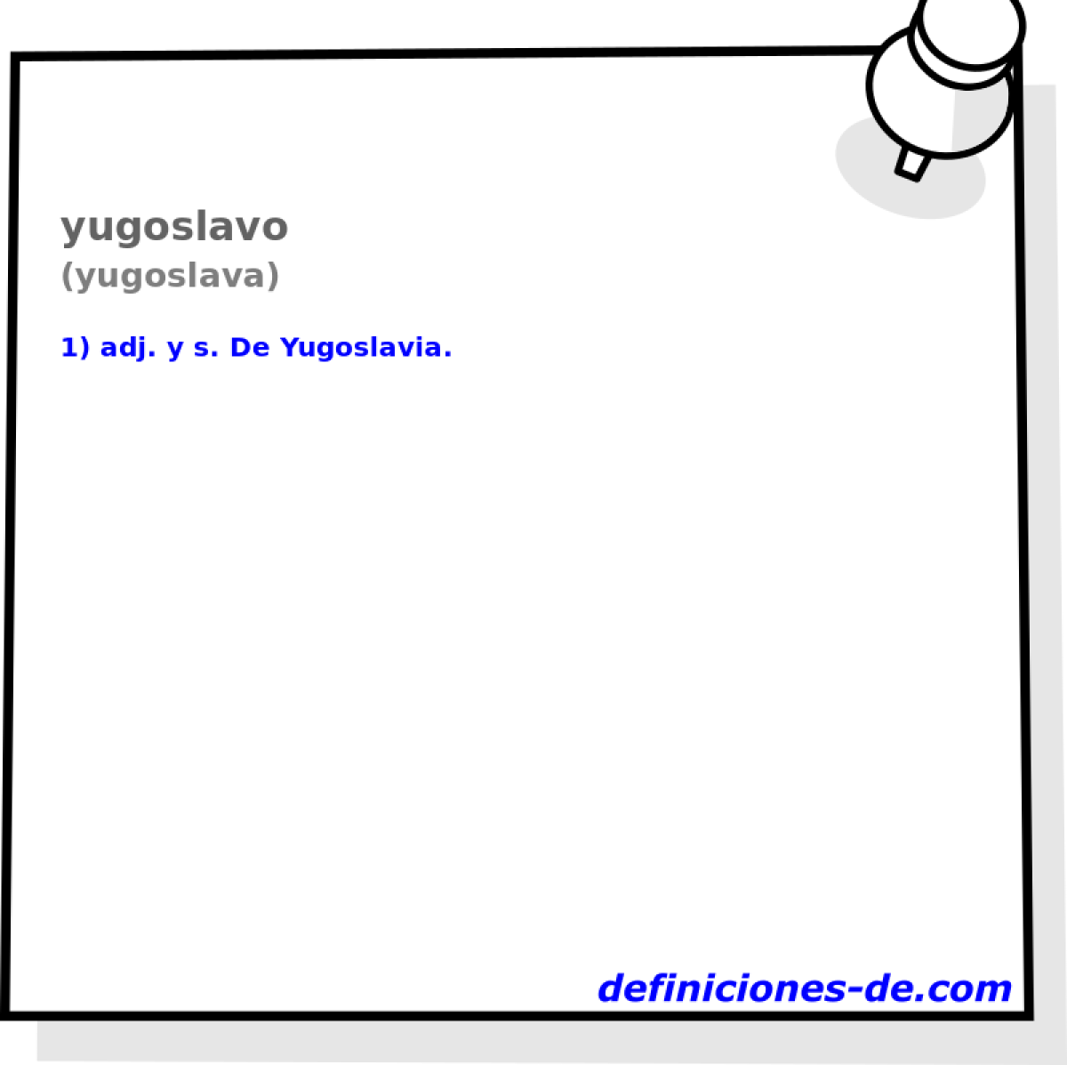 yugoslavo (yugoslava)