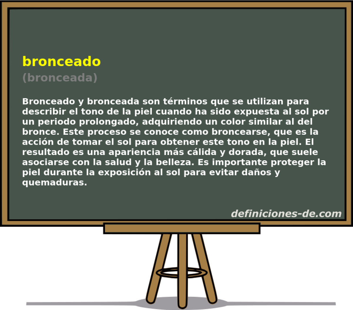 bronceado (bronceada)