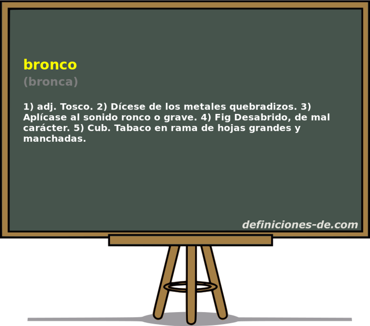 bronco (bronca)