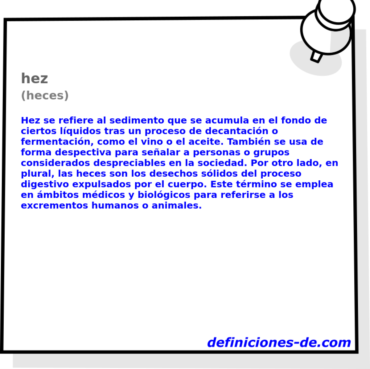 hez (heces)