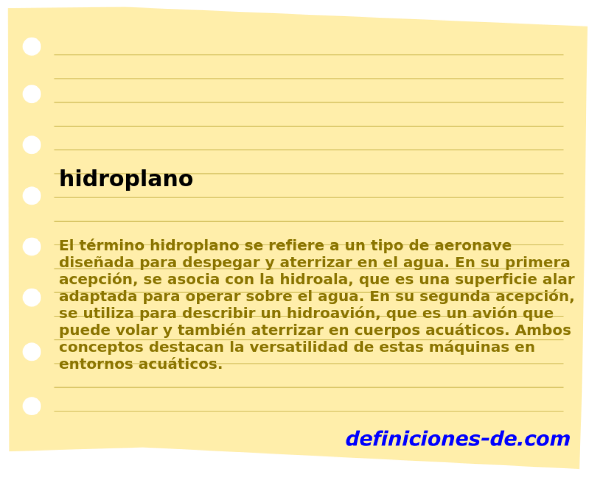 hidroplano 