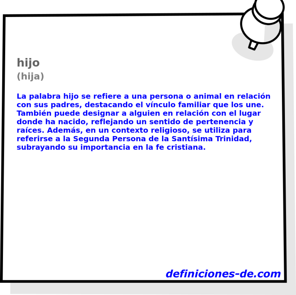 hijo (hija)