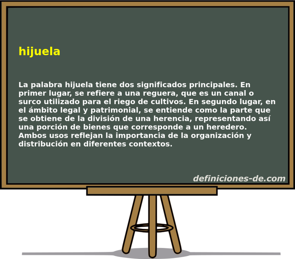 hijuela 