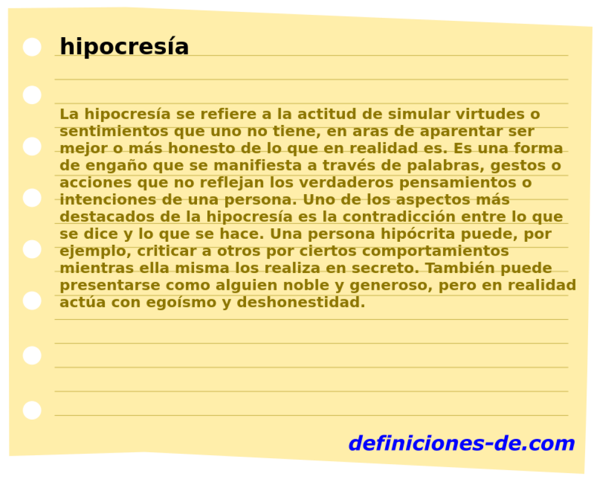 hipocresa 