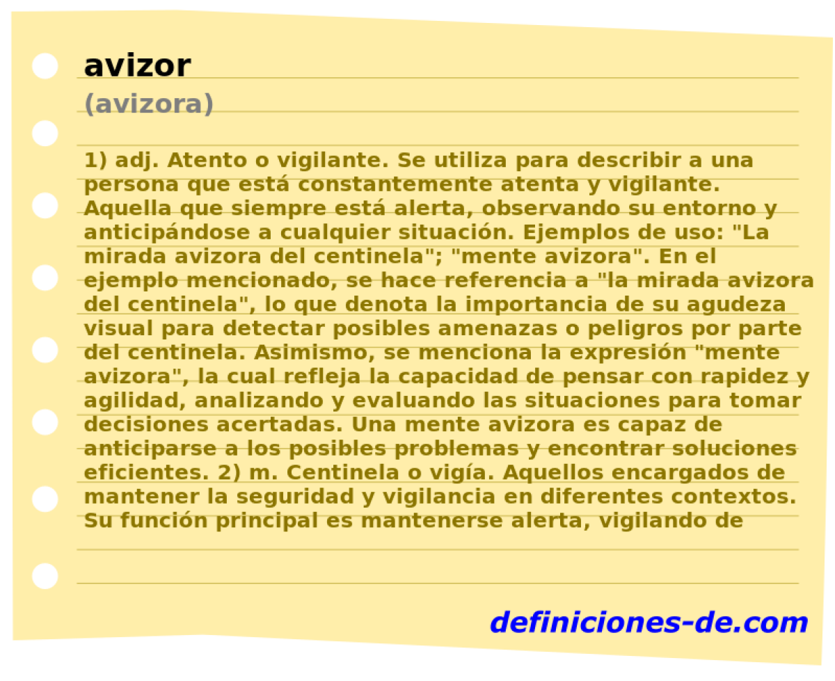 avizor (avizora)