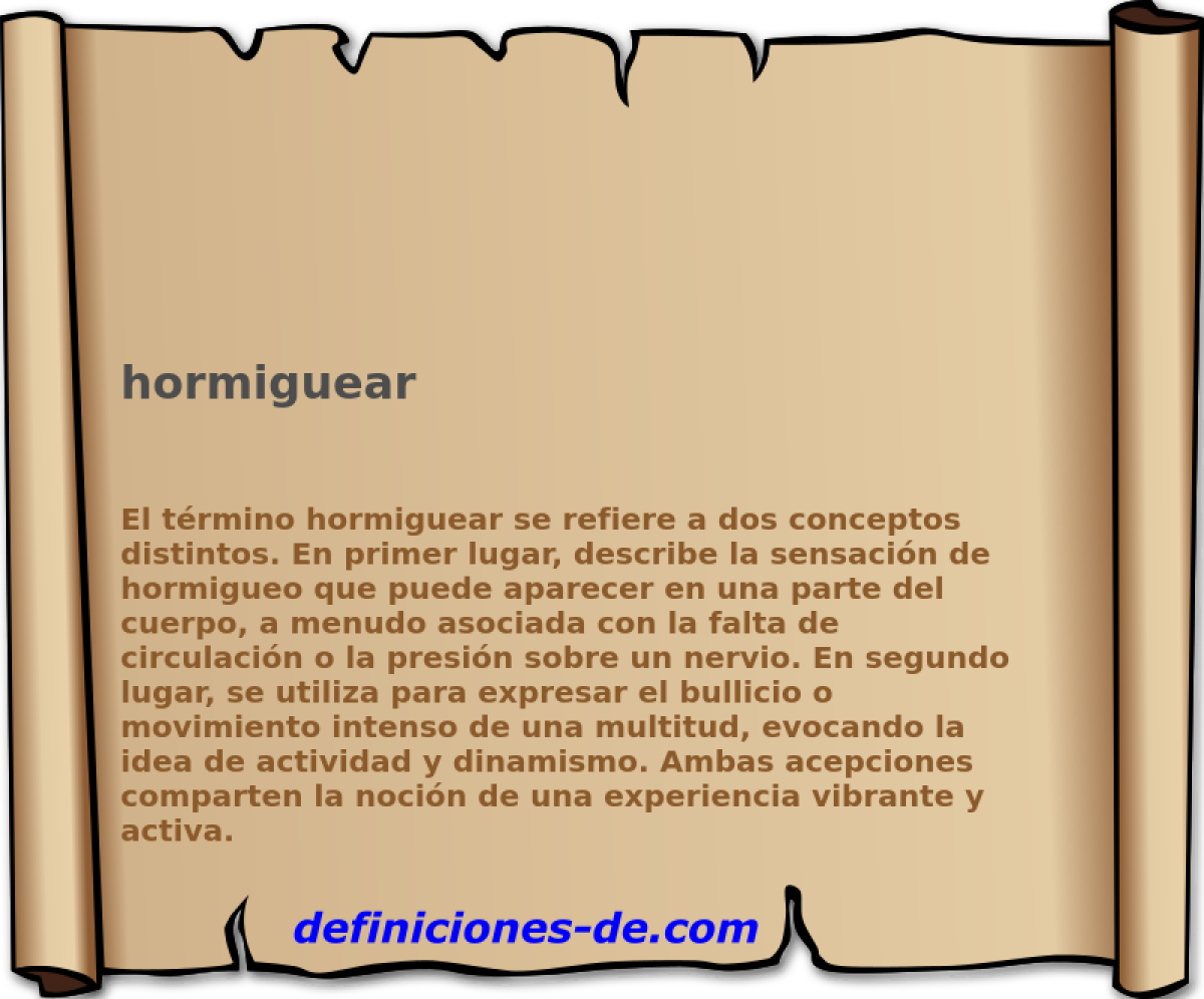 hormiguear 