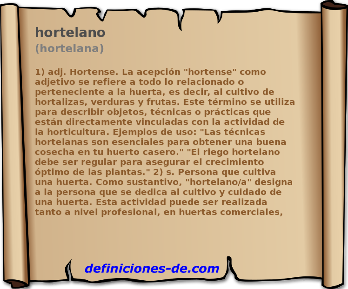 hortelano (hortelana)