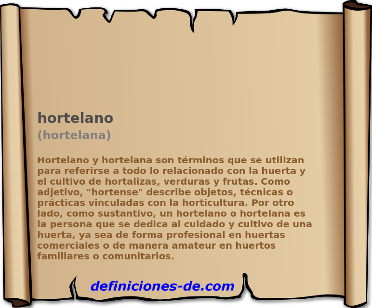 hortelano (hortelana)