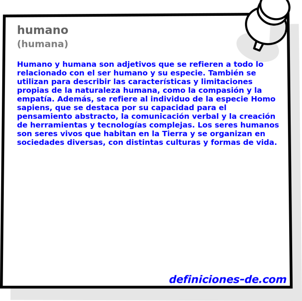 humano (humana)