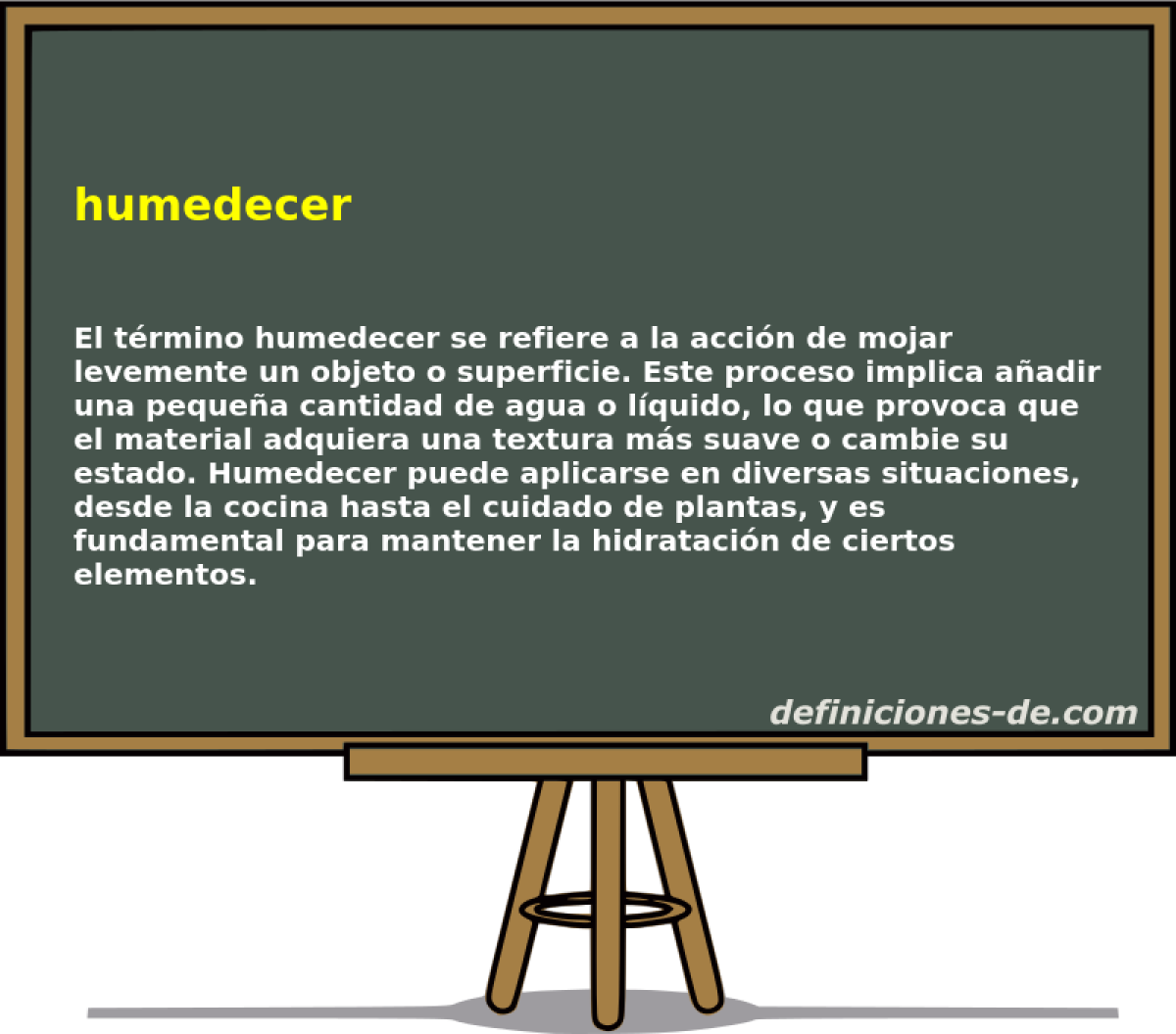 humedecer 