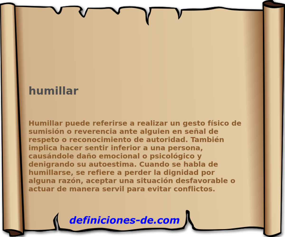 humillar 