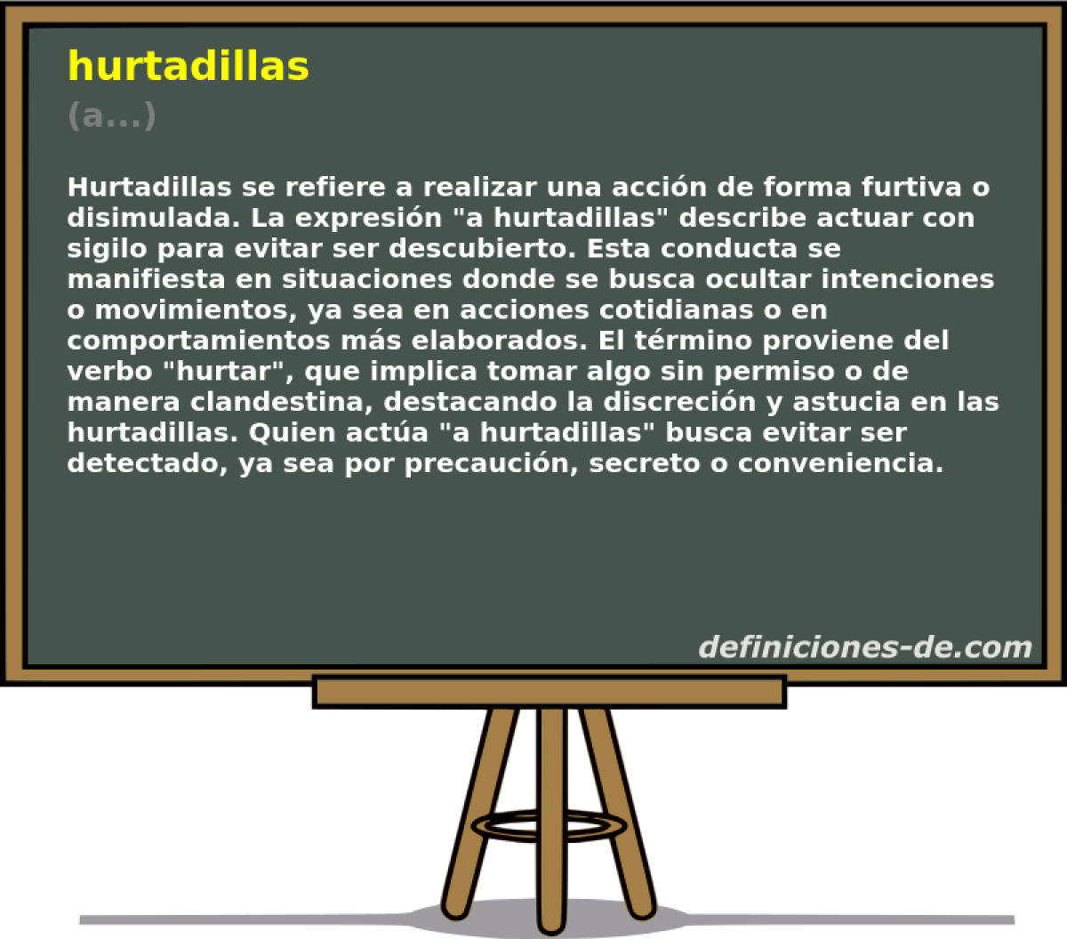 hurtadillas (a...)