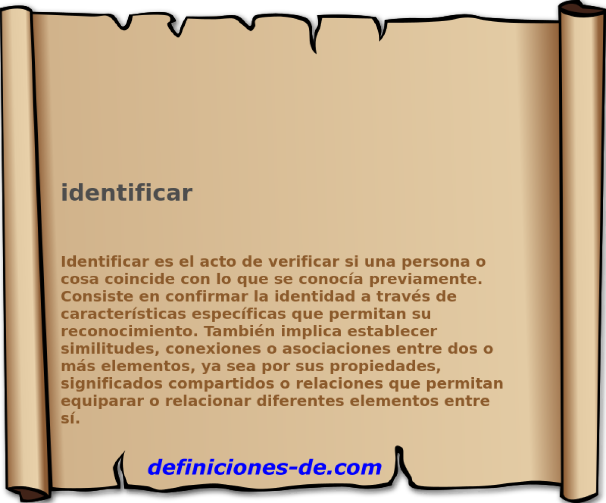 identificar 