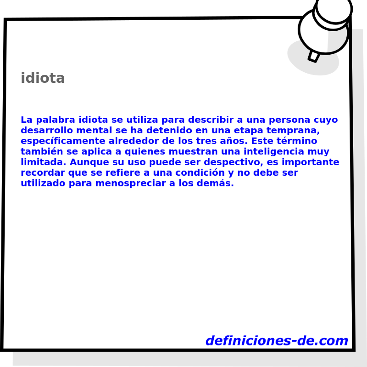 idiota 