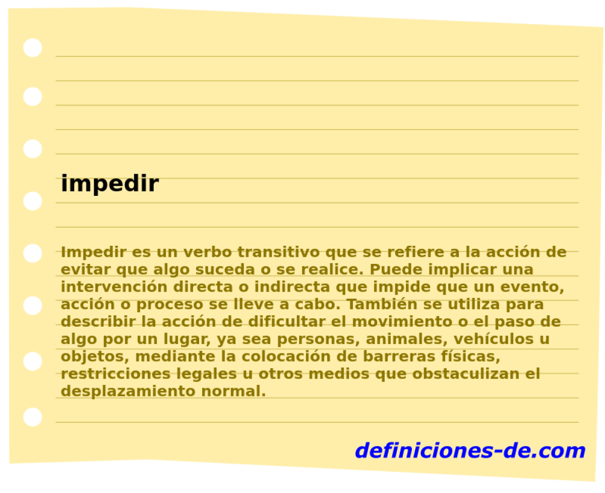 impedir 