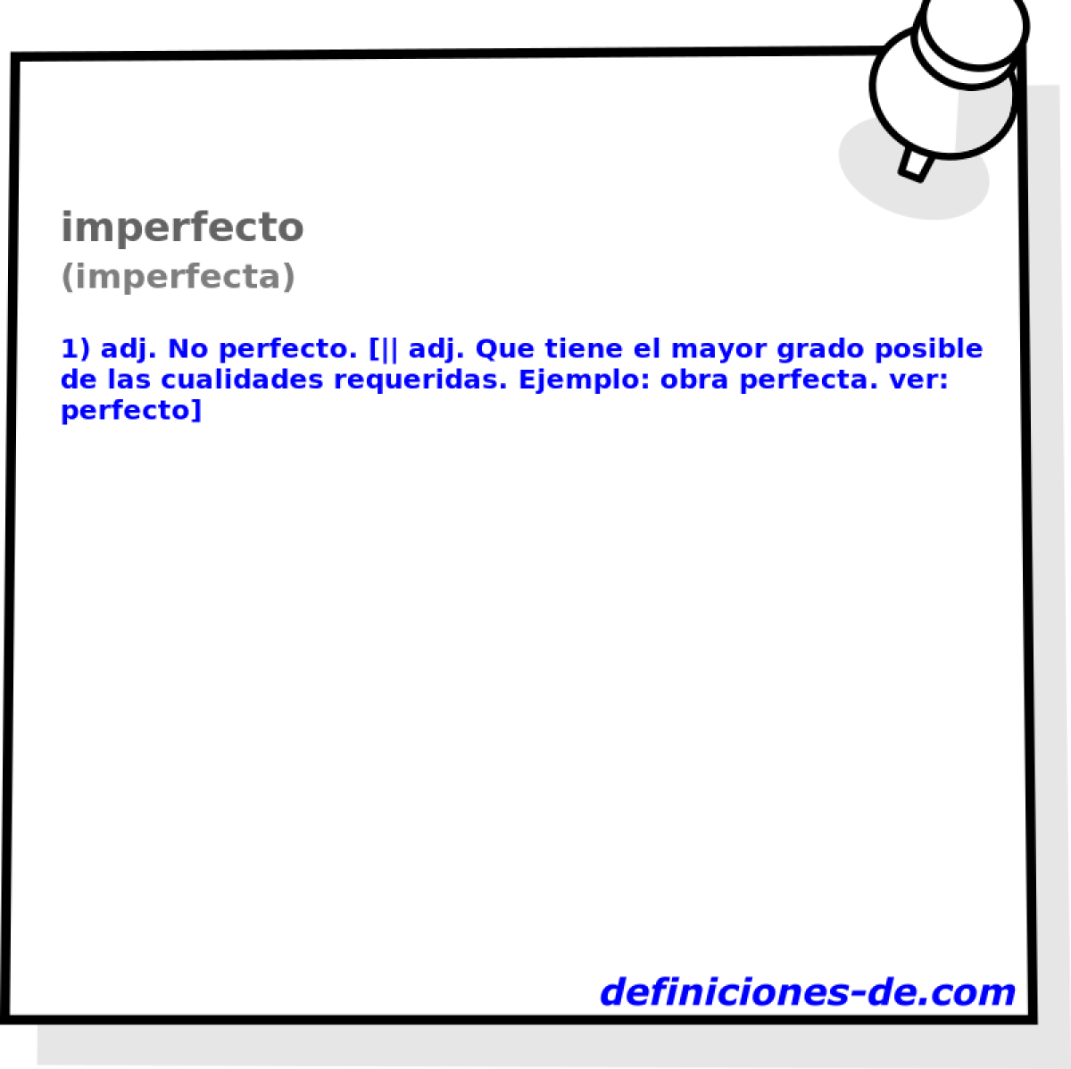 imperfecto (imperfecta)