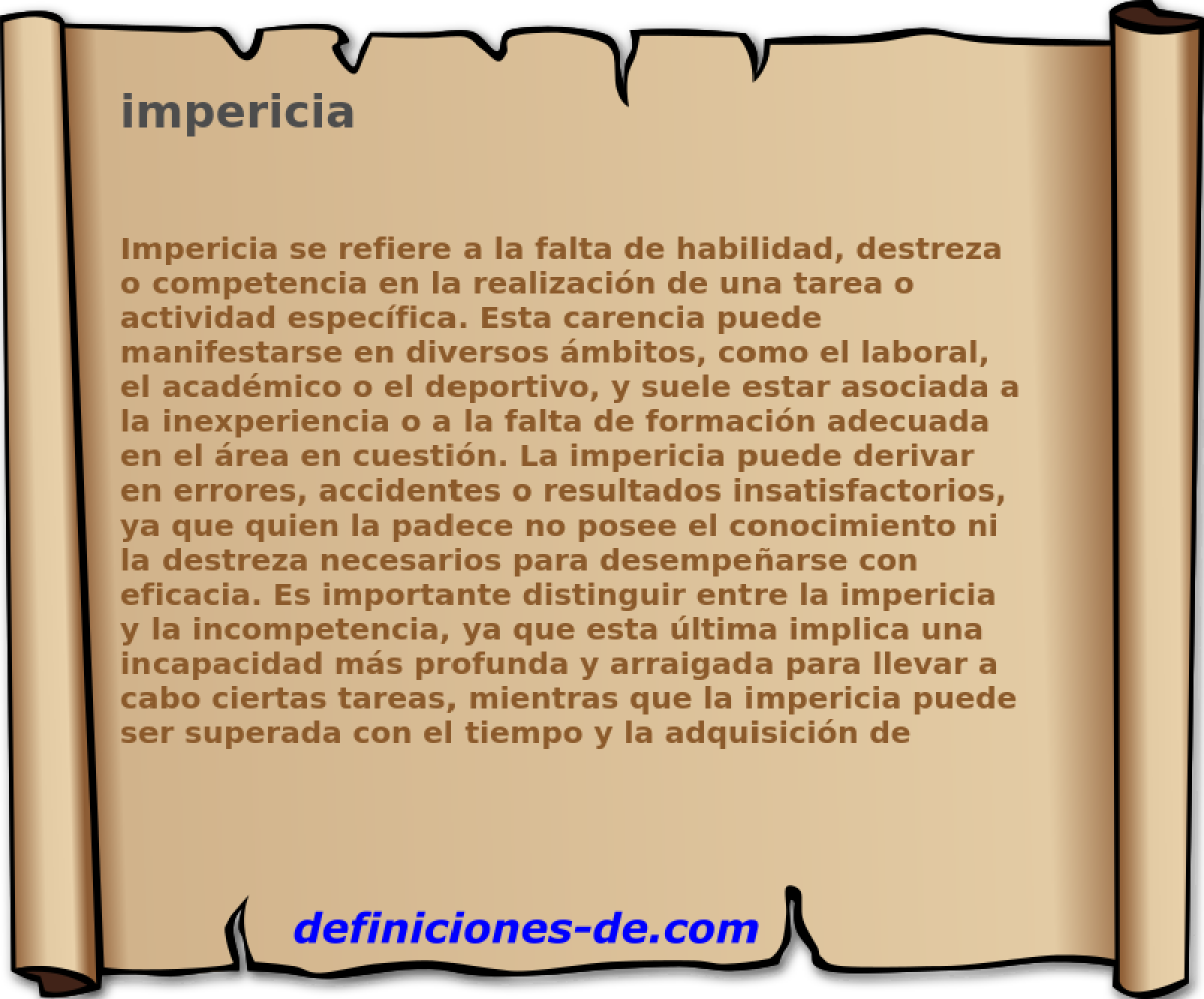 impericia 