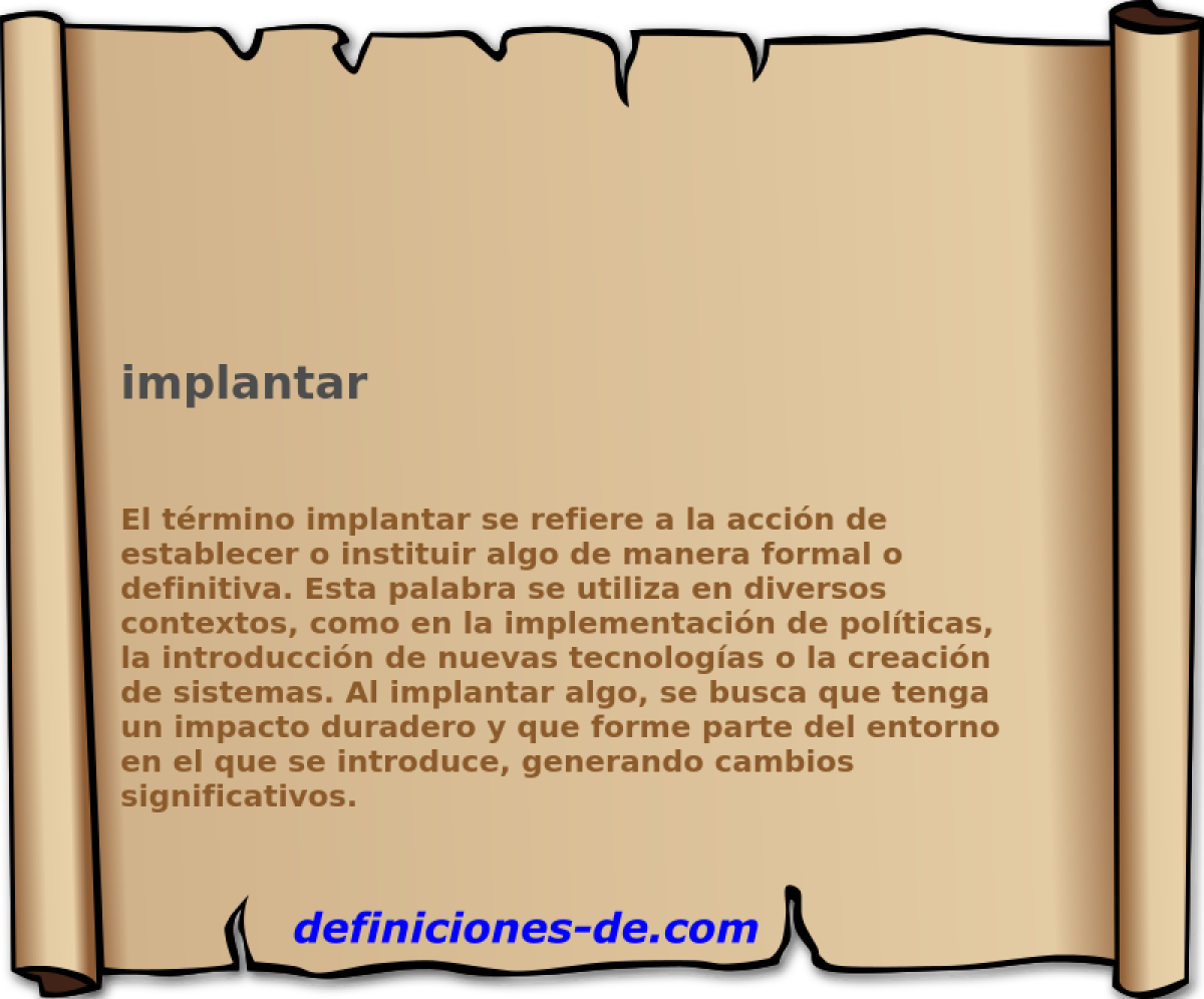 implantar 