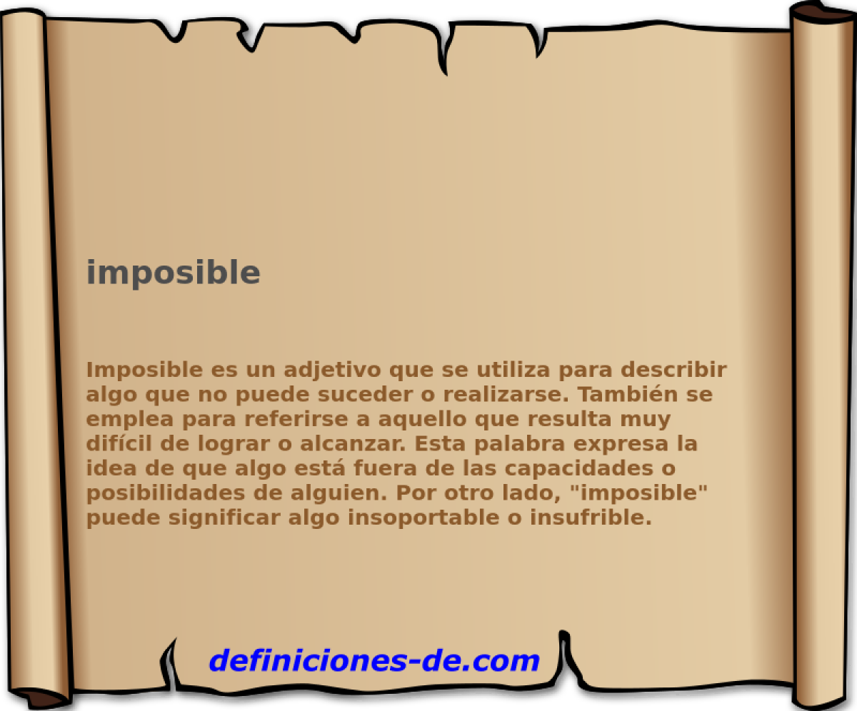 imposible 