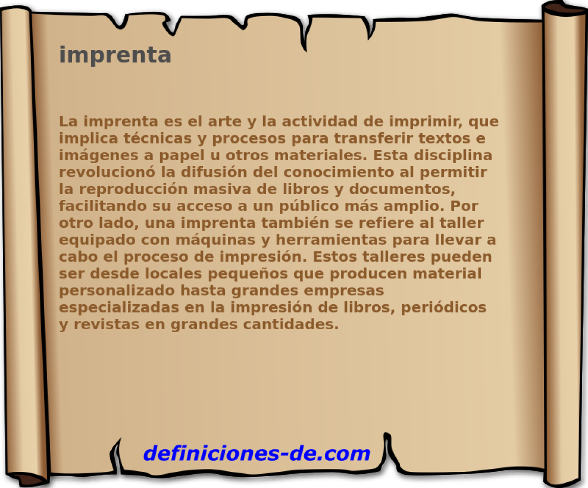 imprenta 