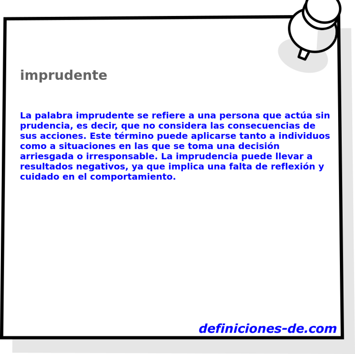 imprudente 