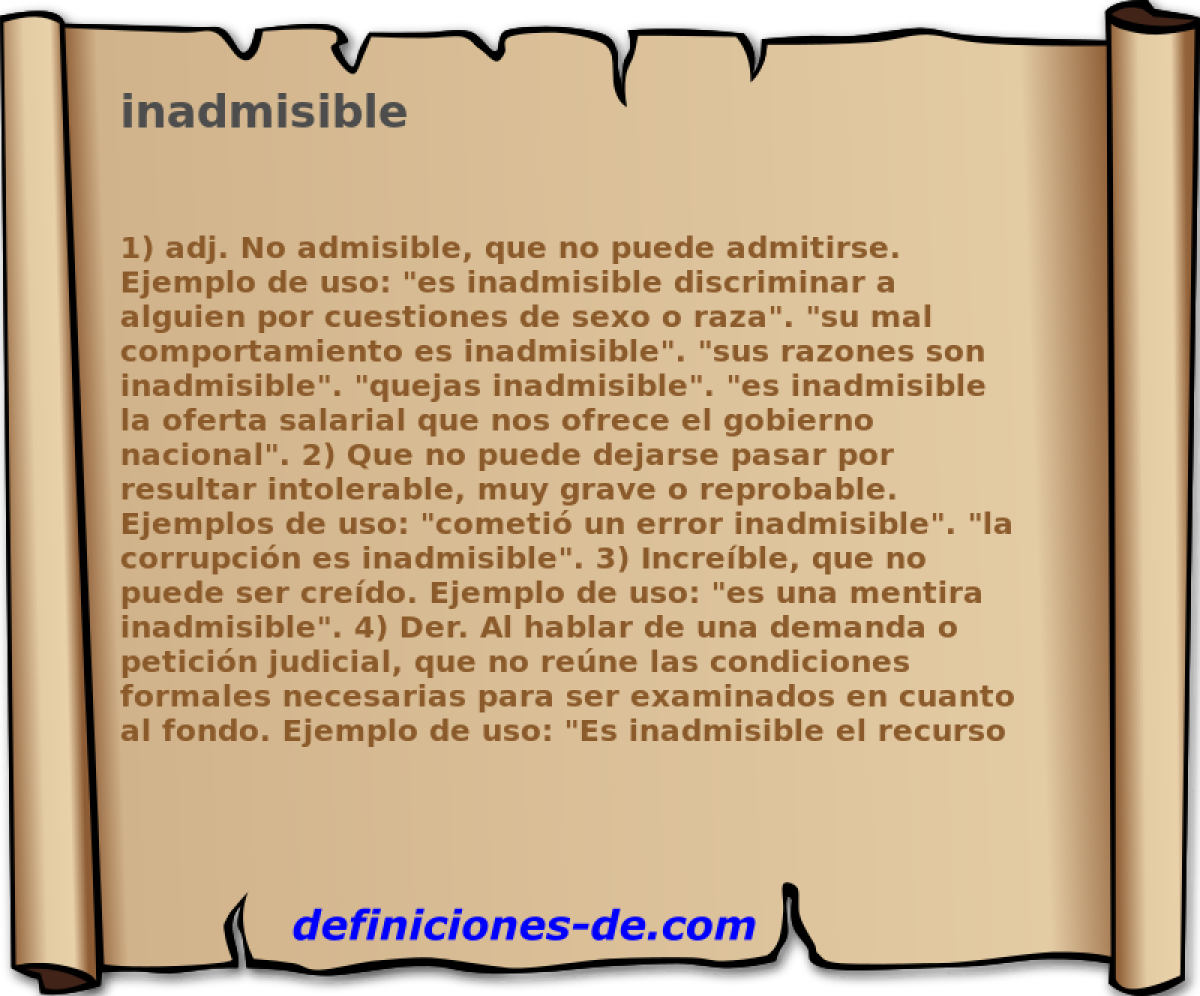 inadmisible 