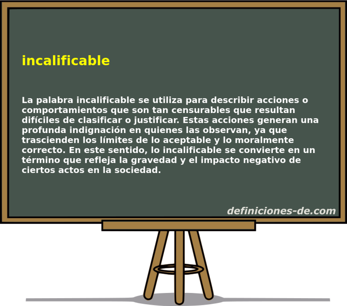 incalificable 