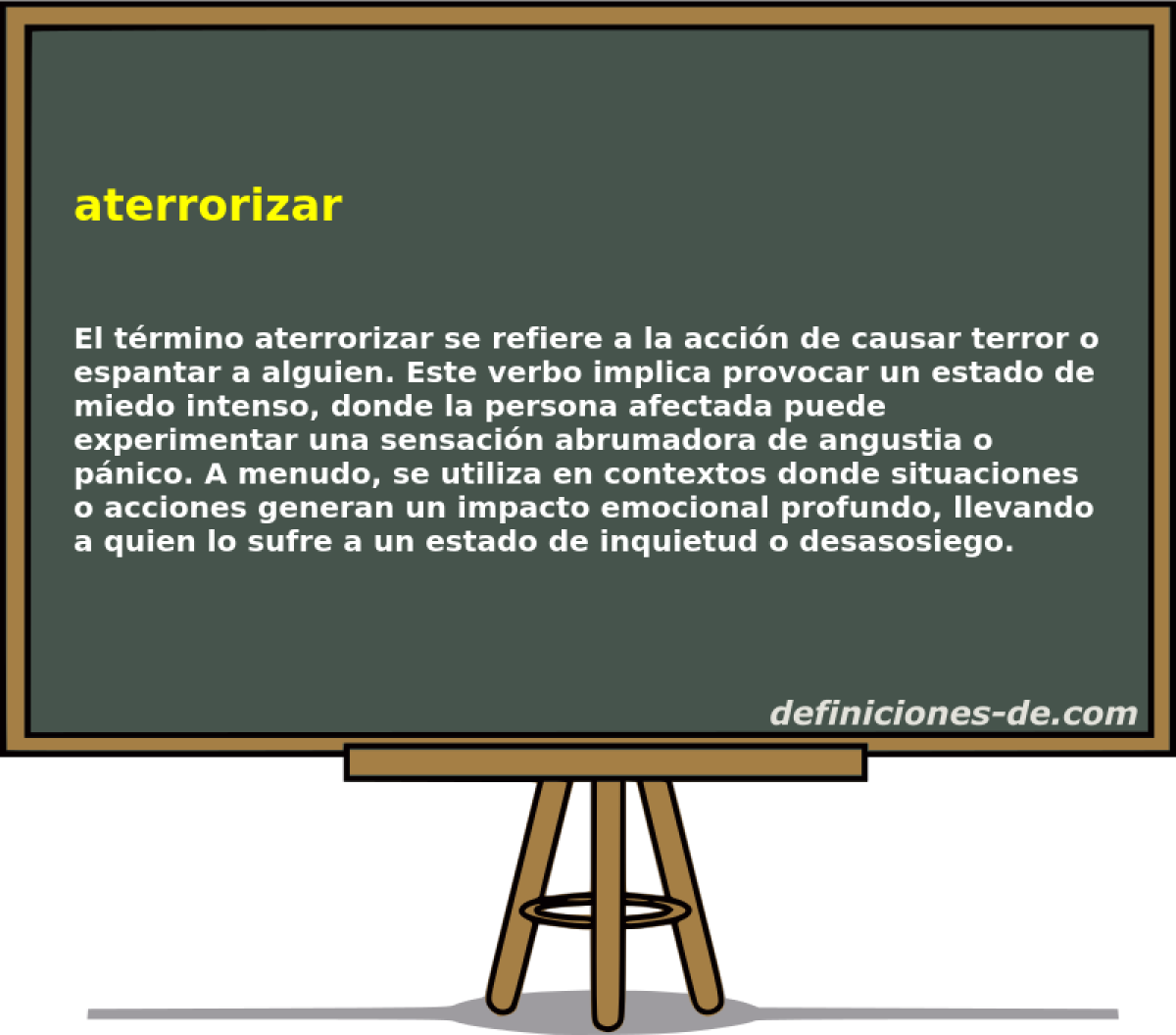 aterrorizar 