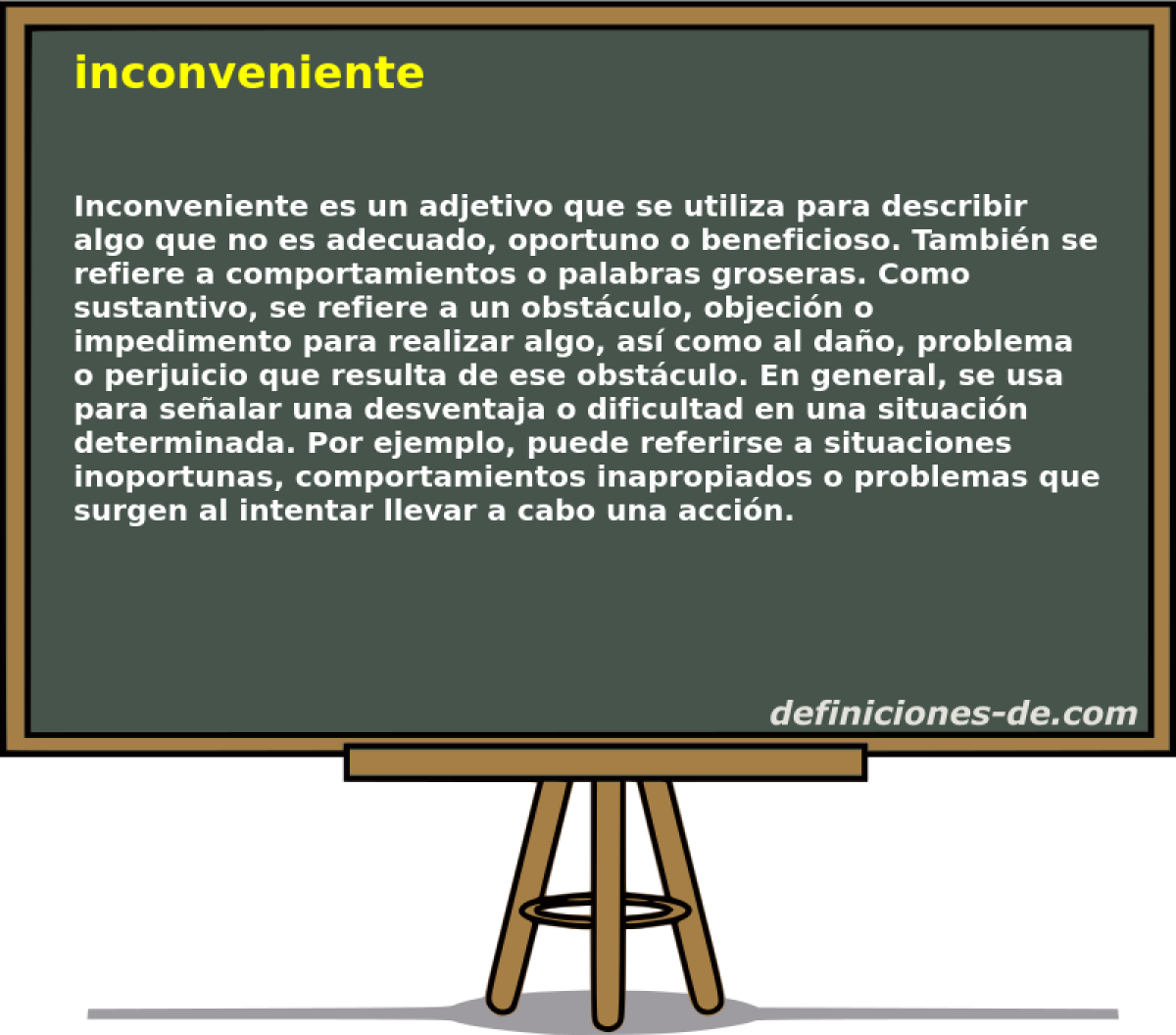 inconveniente 