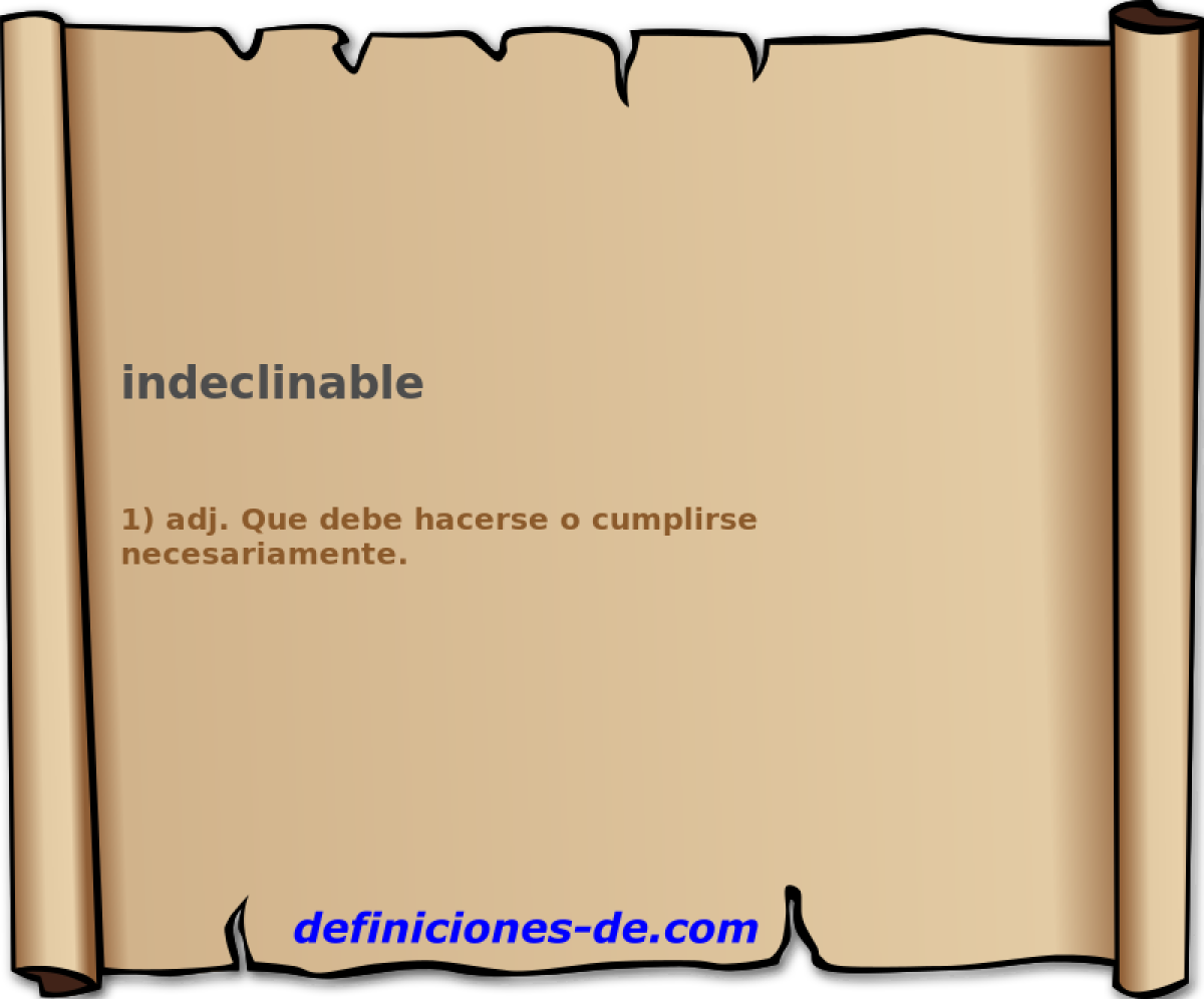 indeclinable 