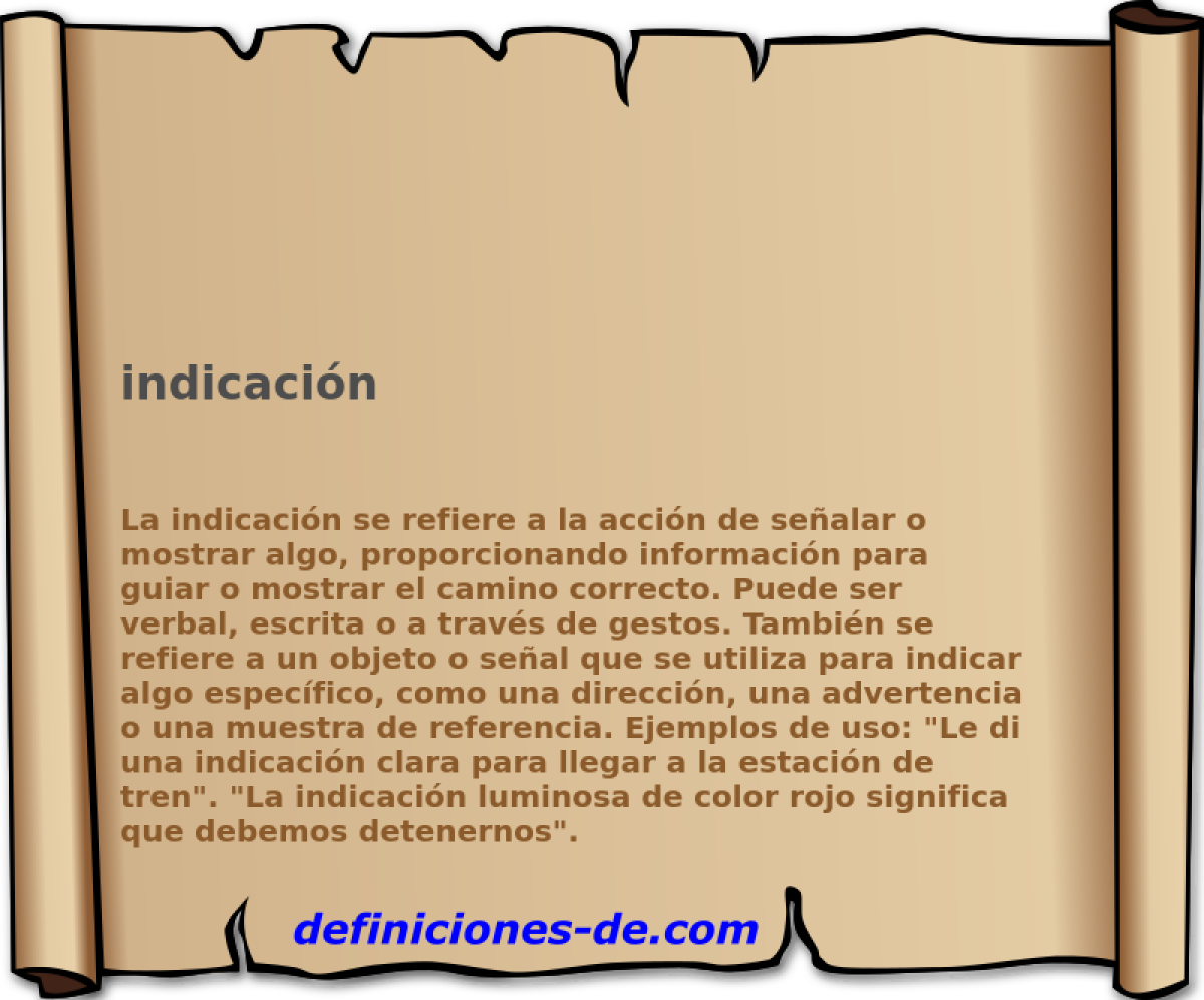 indicacin 