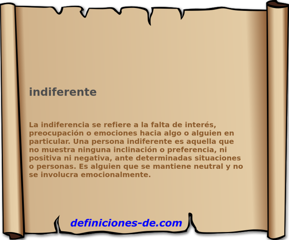 indiferente 